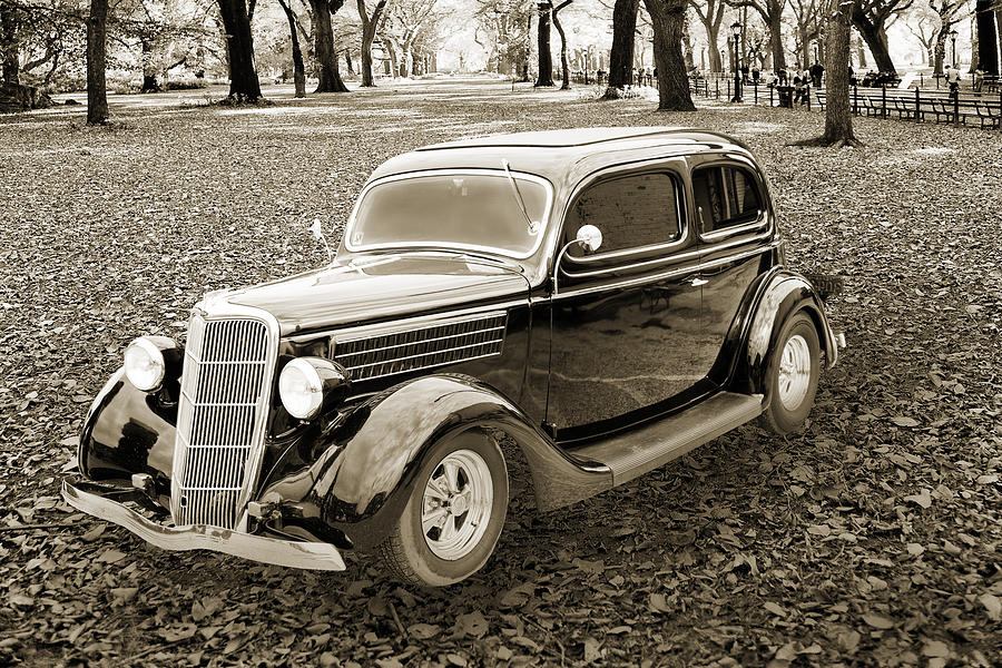 1935 Ford Sedan Vintage Antique Classic Car Art Prints 5051.01 Photograph by M K Miller