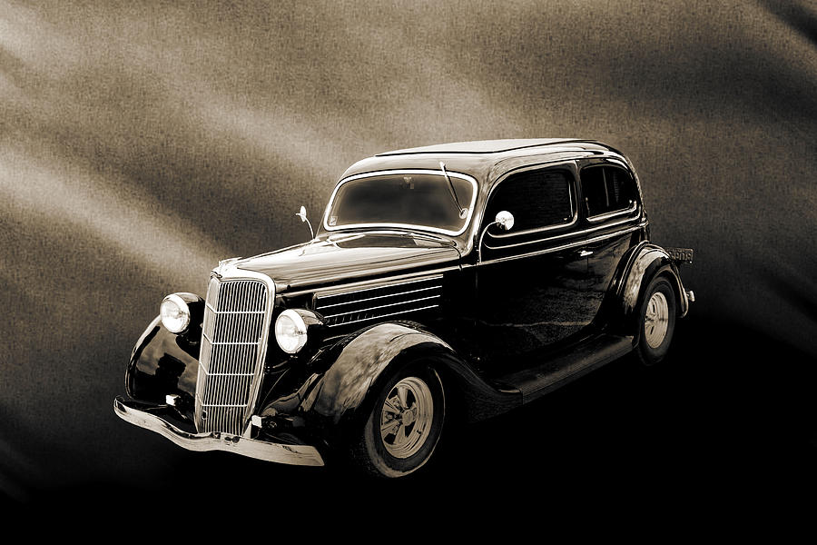 1935 Ford Sedan Vintage Antique Classic Car Art Prints 5056.01 Photograph by M K Miller