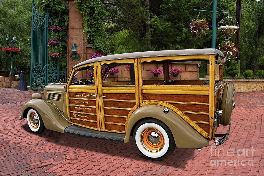 1935 Ford Woody Station Wagon 2 Photograph By Nick Gray