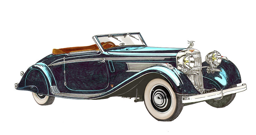 1935 Hispano Suiza K6 Cabriolet Painting