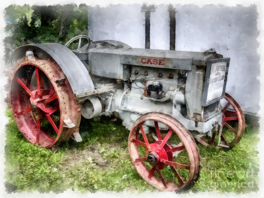 1935 Vintage Case Tractor Photograph by Edward Fielding
