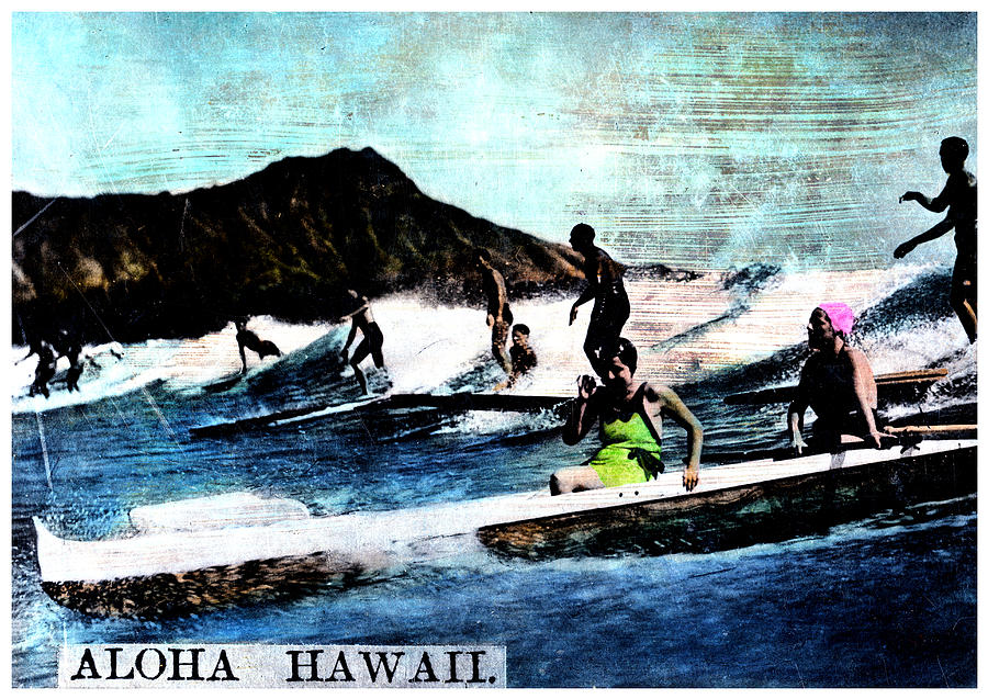 1936 Aloha Hawaii  Painting by Historic Image