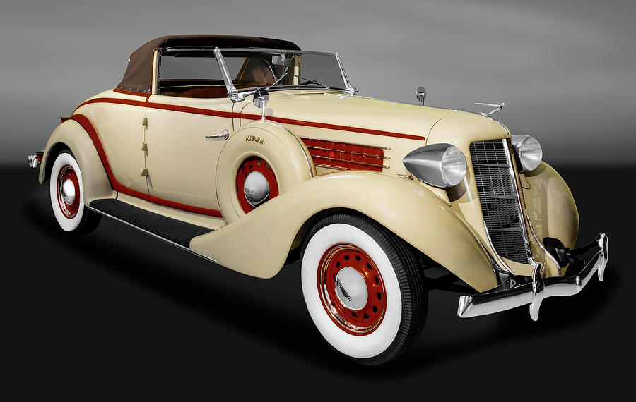 1936 Auburn 654 Cabriolet  -  1936654auburncabrioletgry171778 Photograph by Frank J Benz