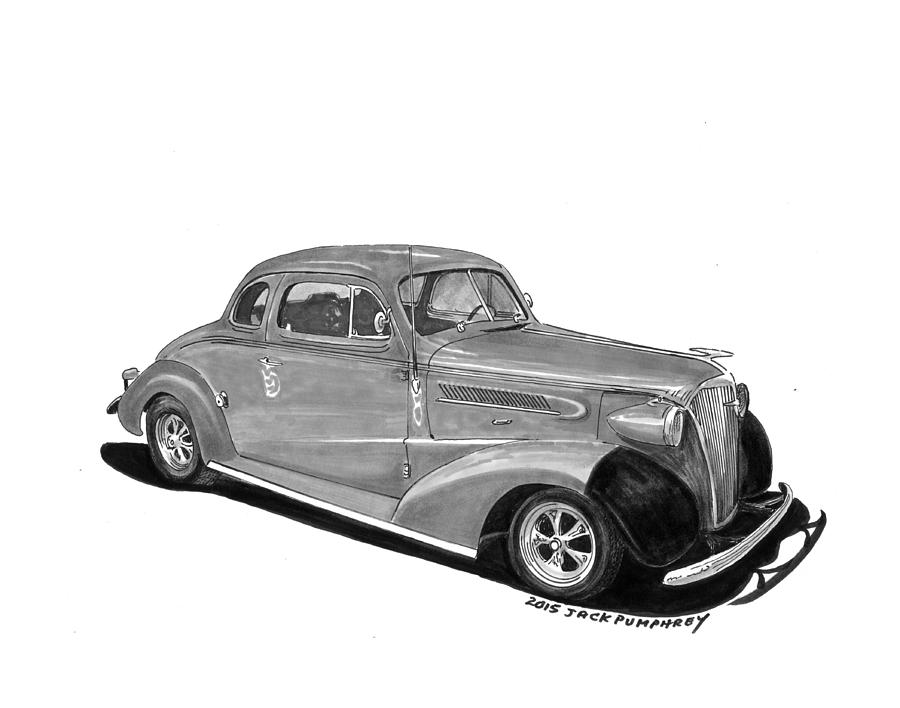1936 Chevrolet Coupe Painting by Jack Pumphrey