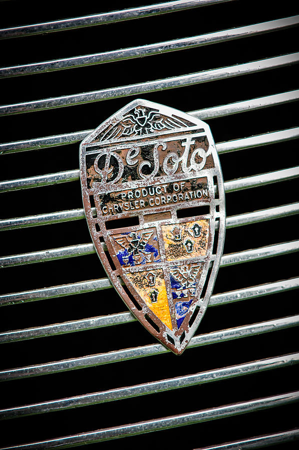 1936 DeSoto Airstream Emblem Photograph by Jill Reger