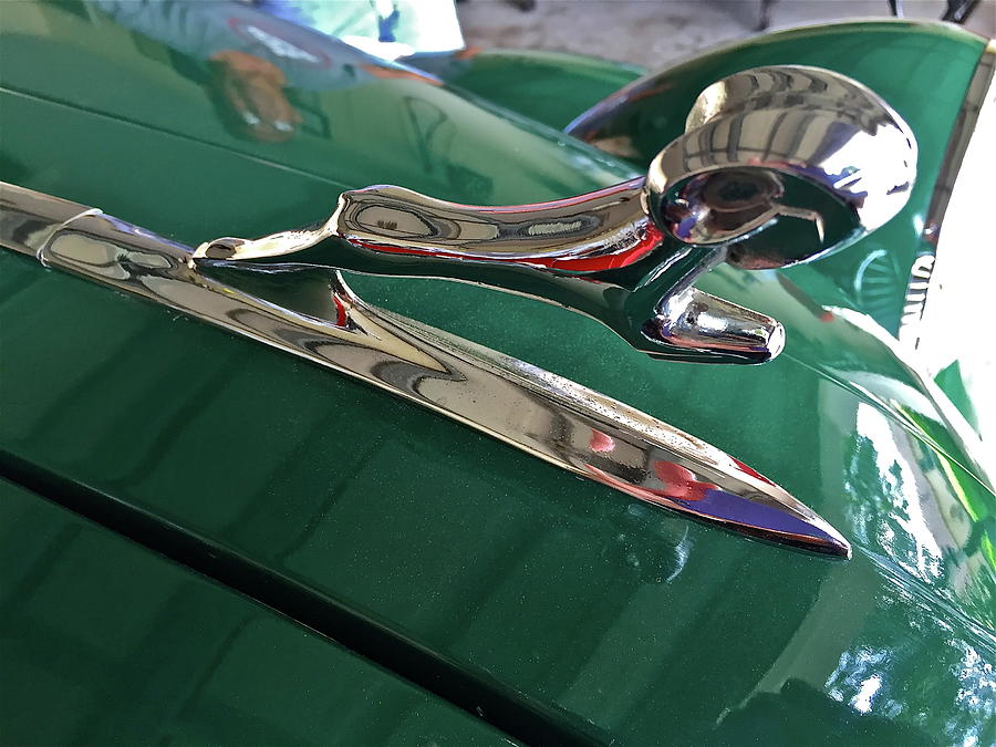 1936 Dodge Ram Hood Ornament Photograph by Denise Mazzocco