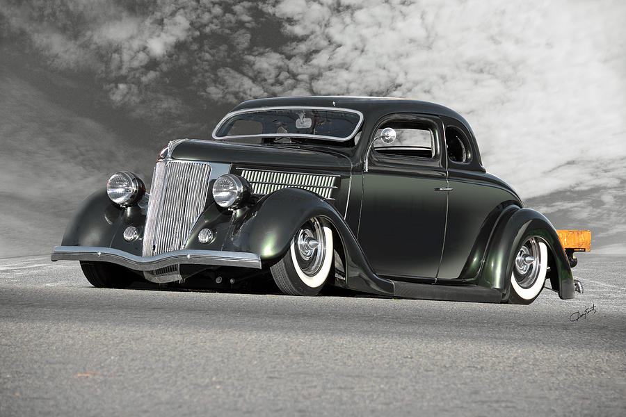 Transportation Photograph - 1936 Ford Bug Crusher Coupe by Dave Koontz