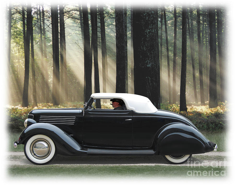 1936 Ford Cabriolet Mild Custom Photograph by Ron Long