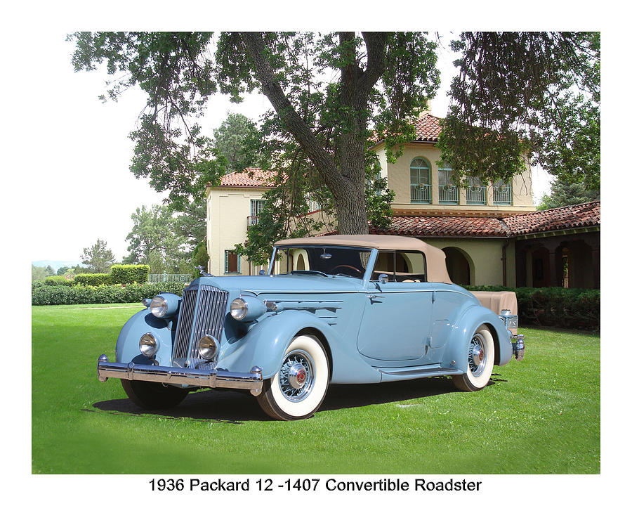 1936 Packard 12  1407 Convertible Roadster Photograph