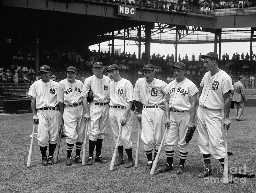 1937 All Star Baseball Players Photograph by Jon Neidert