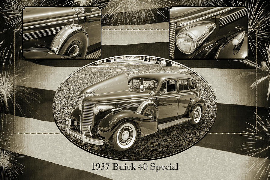 1937 Buick 40 Special 5541.75 Photograph by M K Miller