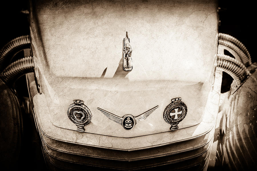 1937 Cord 812 Phaeton Grille Emblems -0009s Photograph by Jill Reger