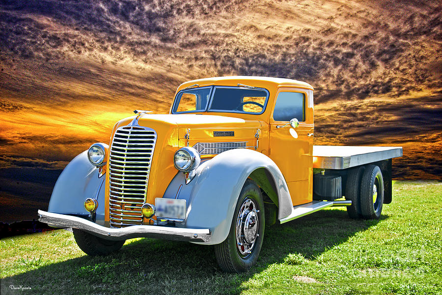 1937 Diamond T Flatbed Truck I Photograph by Dave Koontz