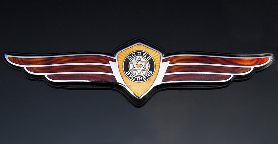 1937 Dodge Brothers Emblem Photograph by Roger Mullenhour
