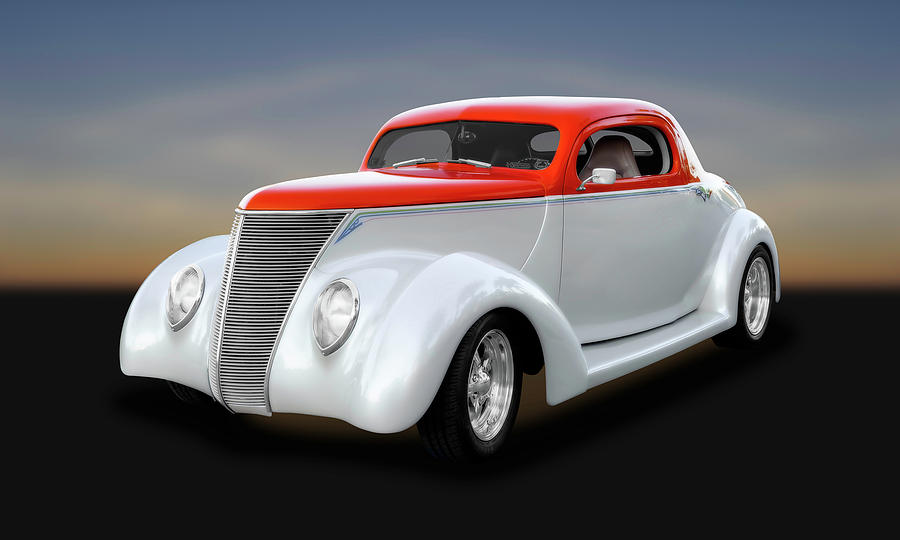 1937 Ford Coupe  -  1937FDCP642 Photograph by Frank J Benz