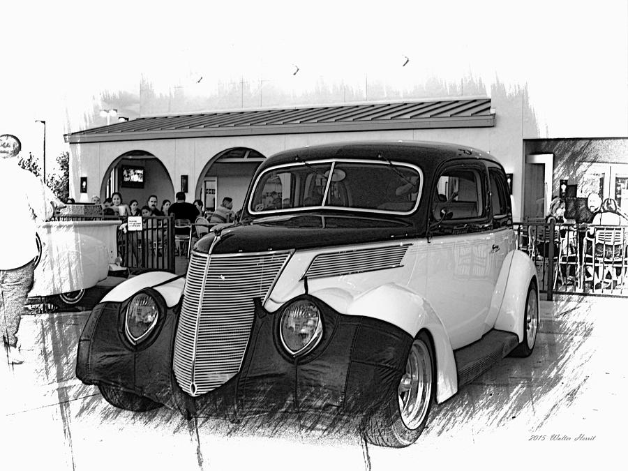 1937 Ford Deluxe Sedan_A1 Photograph by Walter Herrit