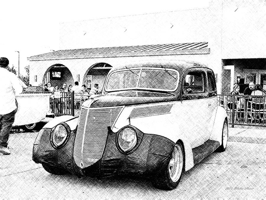 1937 Ford Deluxe Sedan_A3 Photograph by Walter Herrit