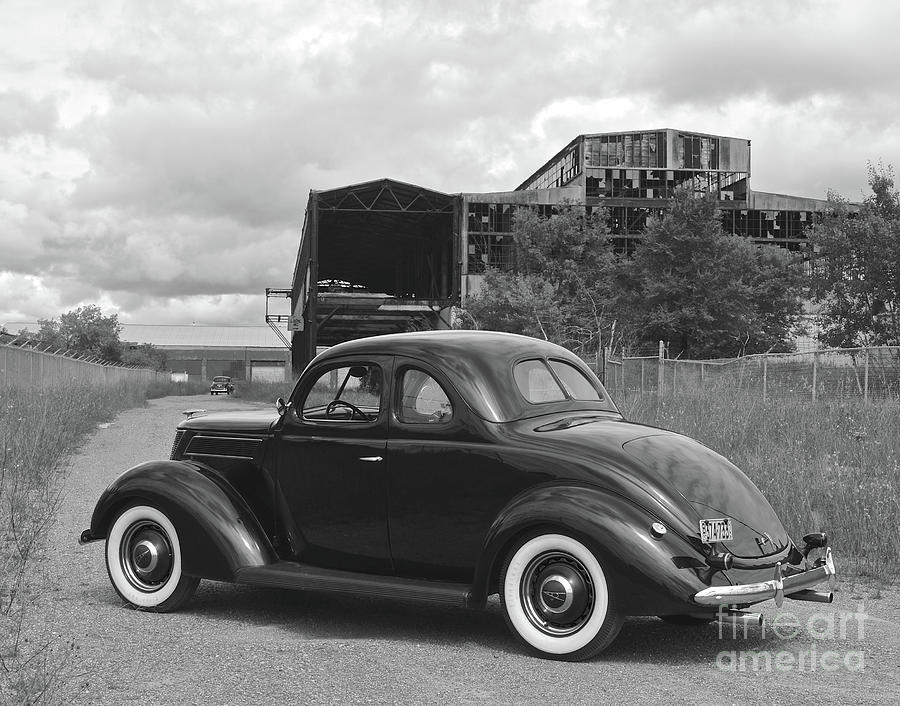 1937 Ford, Kingsford, Michigan Plant Photograph by Ron Long