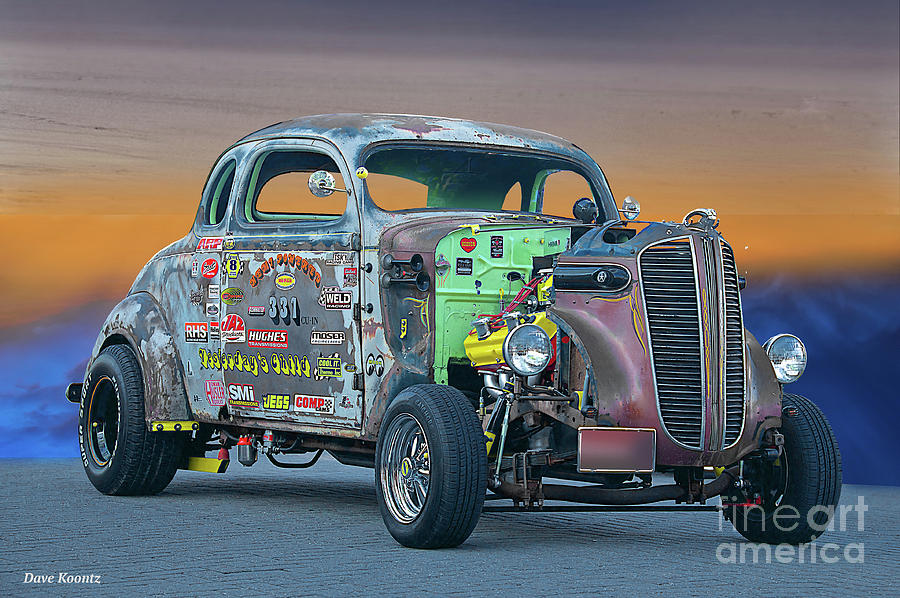 1938 Dodge Coupe 'Just Pass'n Gas' Photograph by Dave Koontz - Fine Art ...