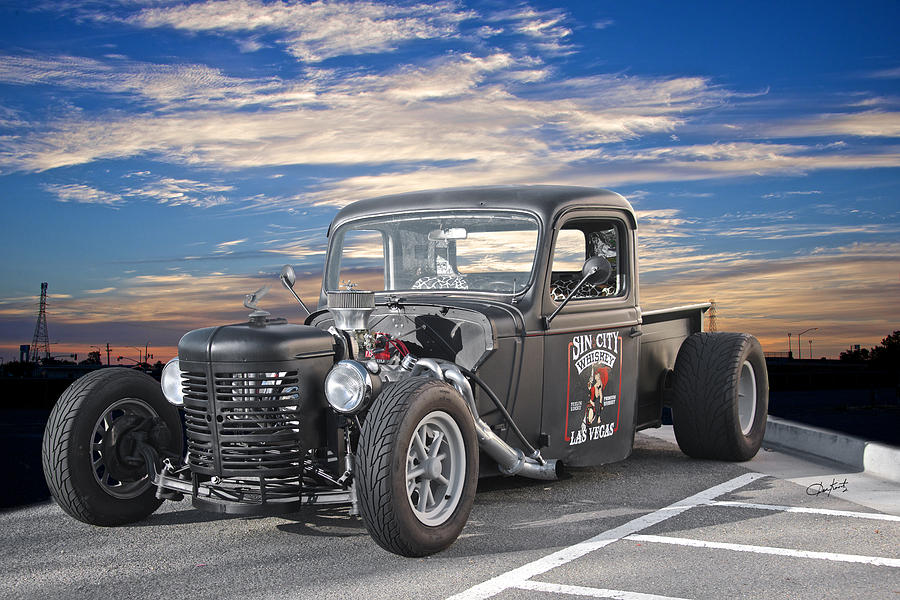 1938 Ford Sin City Rat Rod Photograph by Dave Koontz