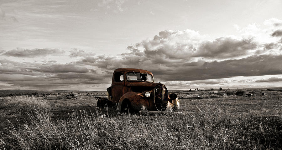 Truck Photograph - Abandoned Ford Pickup by Steve McKinzie