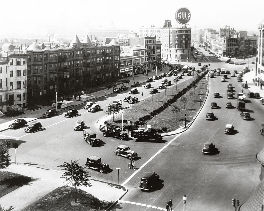 Boston Photograph - 1938 Kenmore Square Boston by Historic Image