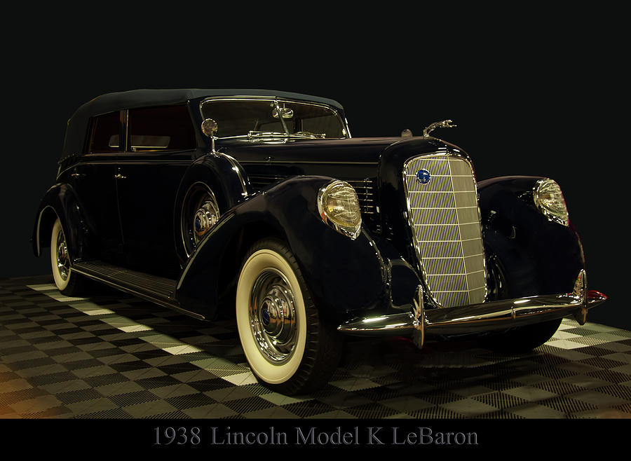 Car Photograph - 1938 Lincoln Model K LeBaron by Flees Photos