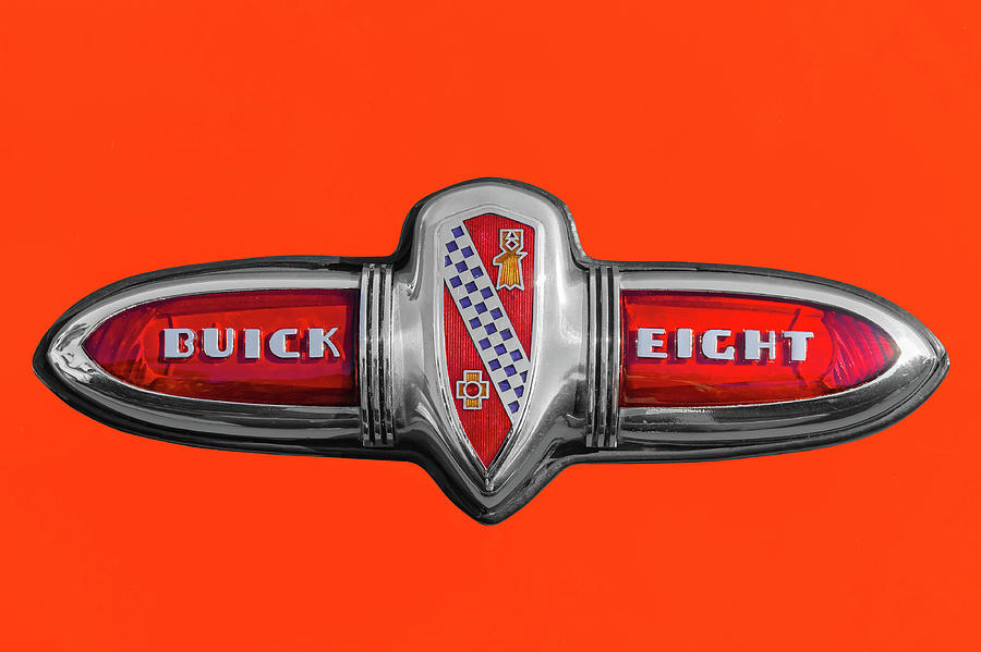 1939 Buick Century Convertible Trunk Badge  -  1939buicktrunklogo173377 Photograph by Frank J Benz