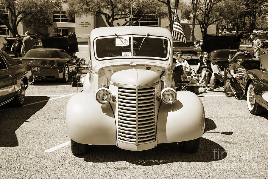 1939 Chevrolet Pickup Antique Car in Sepia print or canvas prints 3518.01 Photograph by M K Miller