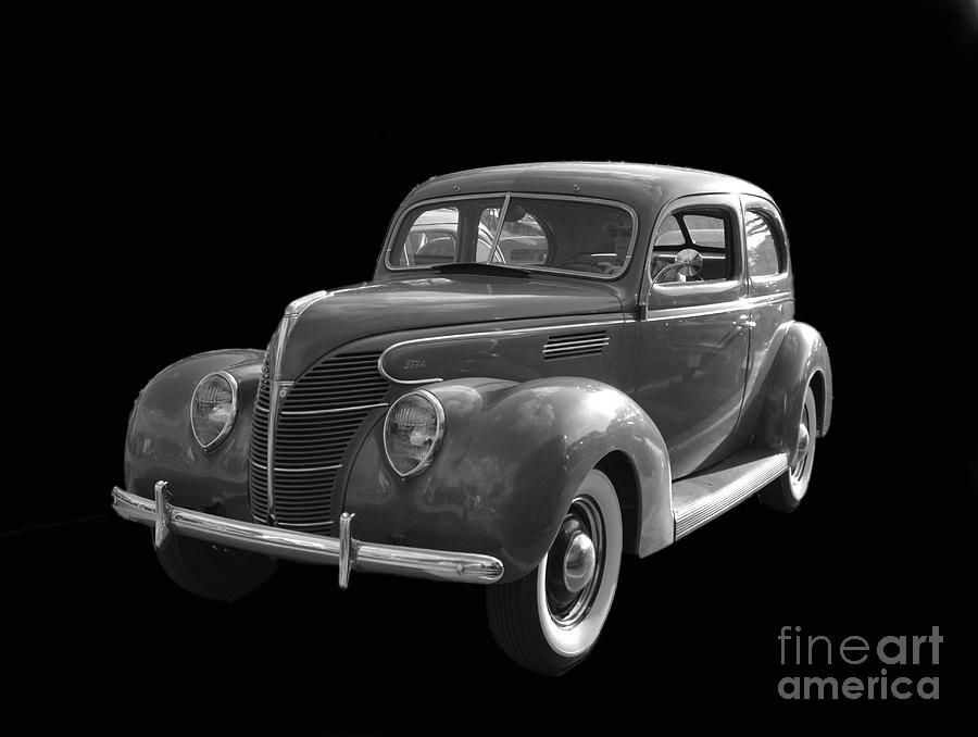 1939 Ford 922A BW Photograph by Christine Dekkers