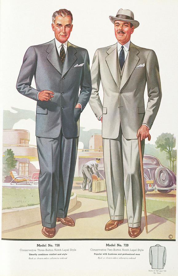 1939 Glicksman Mens Fashion 10 Photograph by Ricky Barnard - Fine Art ...