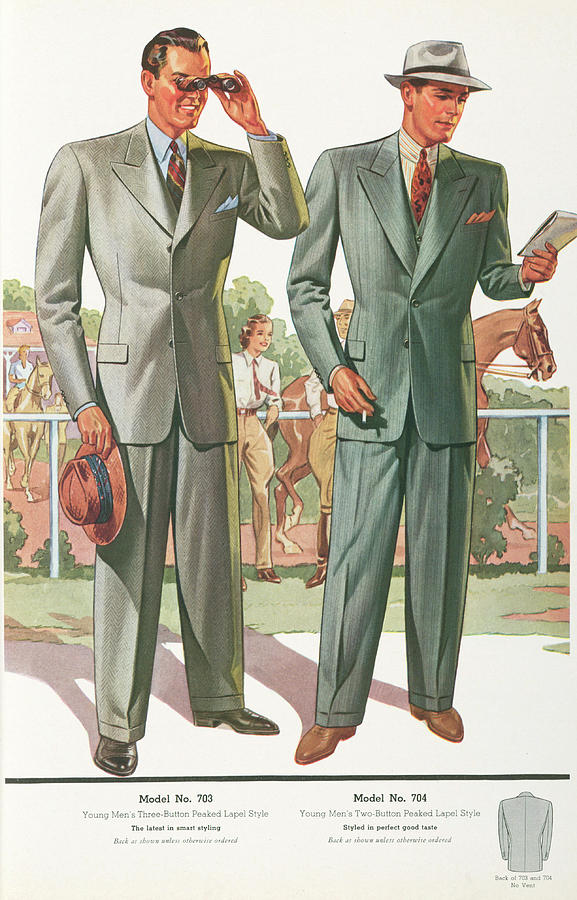 1939 Glicksman Mens Fashion 2 Photograph by Ricky Barnard
