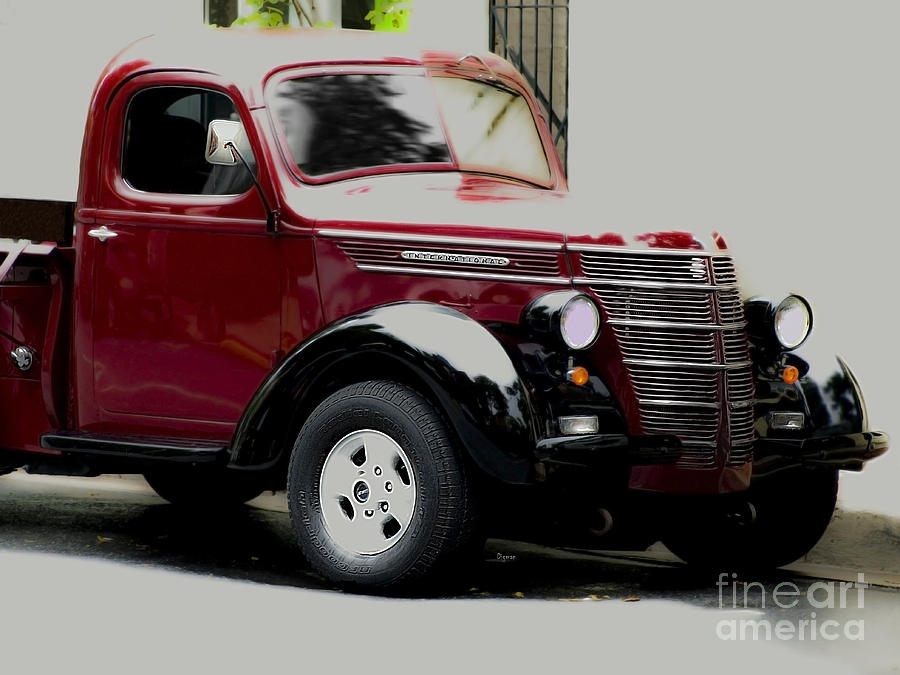 Car Photograph - 1939 International Pickup Truck by Steven Digman