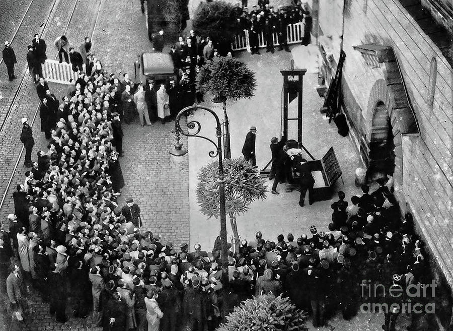 1939 - The last public execution by Guillotine Photograph by Doc Braham