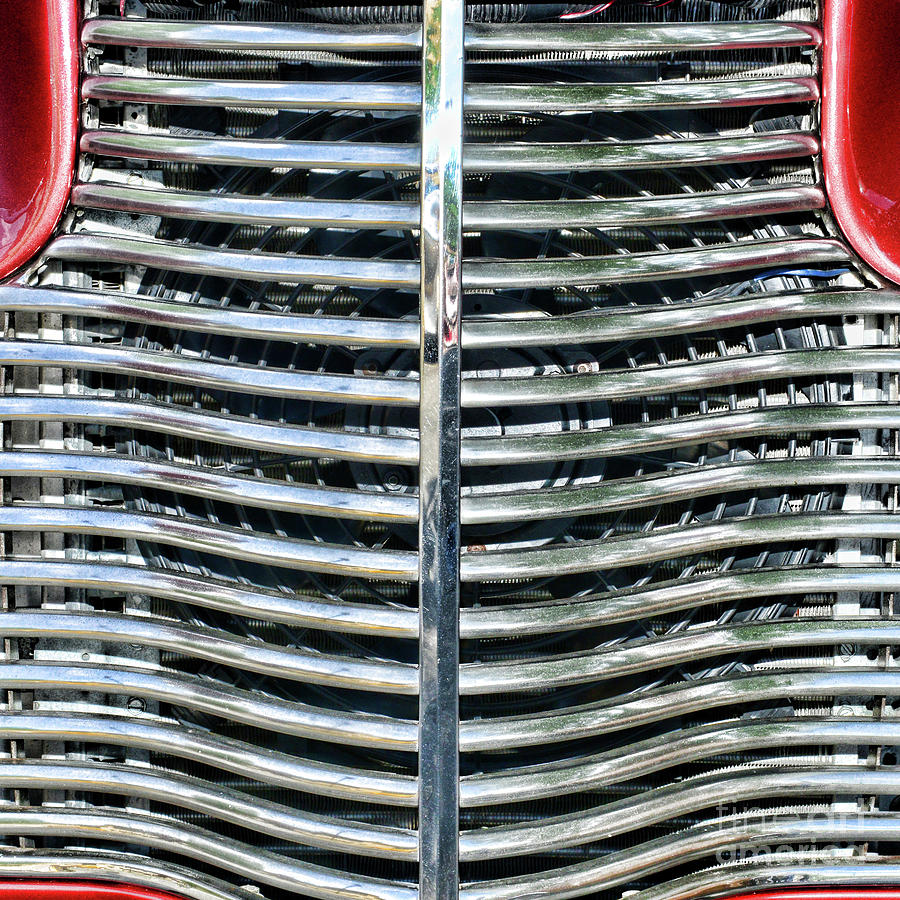 1940 Chevy Street rod Grill Square Photograph by Paul Ward