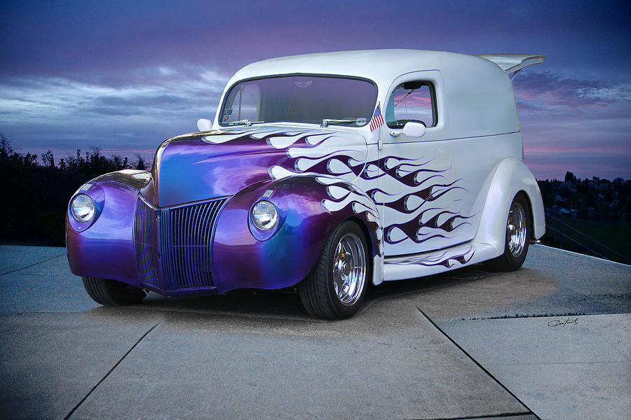 1940 Ford Delivery Sedan Pumpkin Panel Photograph By Dave Koontz