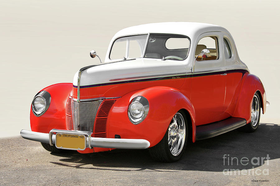 1940 Ford Deluxe Coupe '50-50 4T' Photograph by Dave Koontz - Fine Art ...