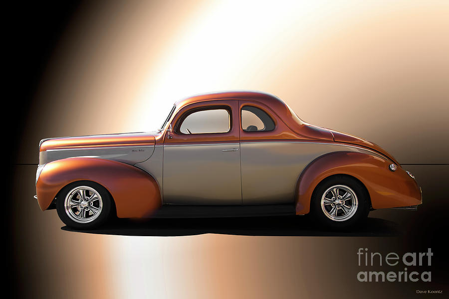 1940 Ford Deluxe Coupe 'Studio Profile' I Photograph by Dave Koontz ...