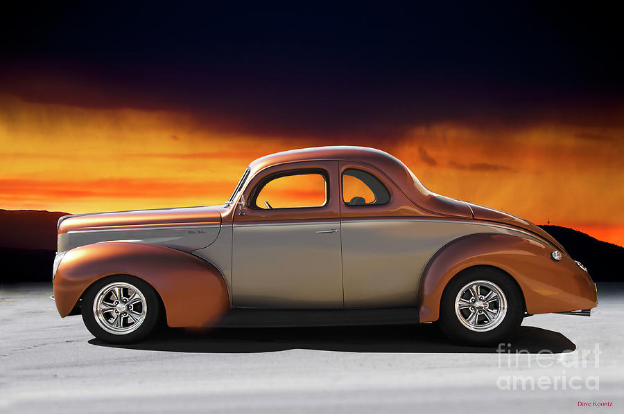 1940 Ford Deluxe Coupe 'Sunset Profile' I Photograph by Dave Koontz ...