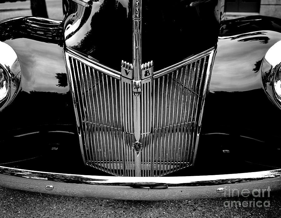 Front Grill 1940 Ford Station Wagon Photograph by M G Whittingham