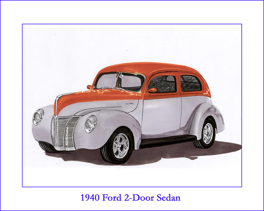 1940 Ford Street Rod Painting by Jack Pumphrey