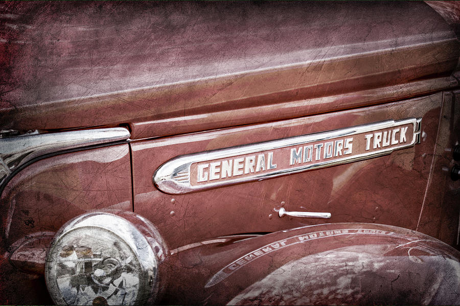 1940 GMC General Motors Truck Emblem -0233ac Photograph by Jill Reger