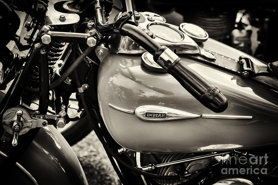 1940 Indian Sport Scout Sepia Photograph by Tim Gainey