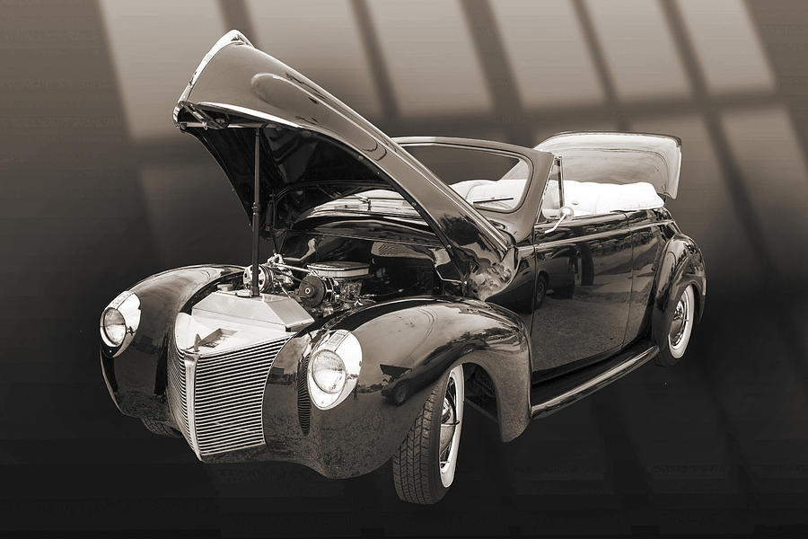1940 Mercury Convertible Vintage Classic Car Photograph 5209.01 Photograph by M K Miller