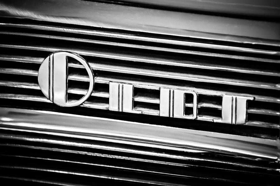 1940 Oldsmobile Emblem -0281bw Photograph by Jill Reger
