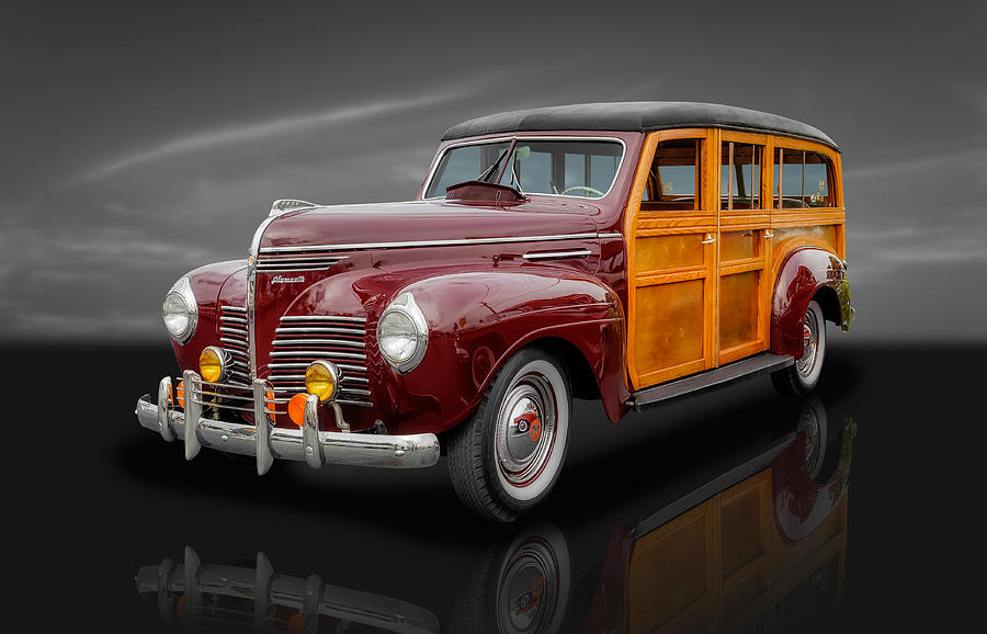 1940 Plymouth Deluxe Woody Wagon - 2 Photograph by Frank J Benz
