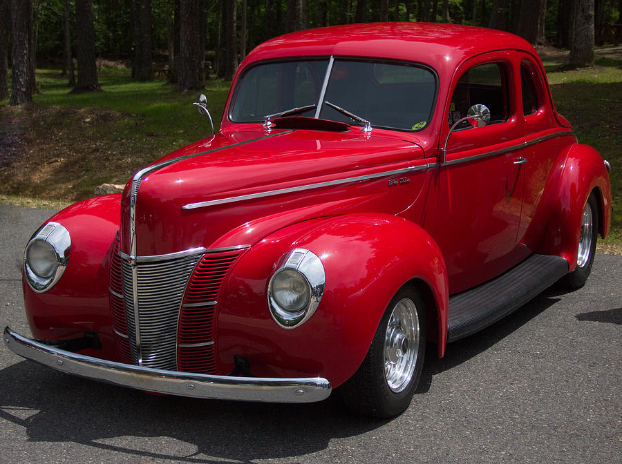 1940 Red Ford Deluxe Photograph by Robert Kinser - Fine Art America