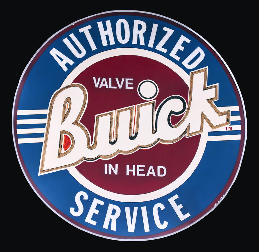 1940s Buick Porcelain sign Photograph by Flees Photos