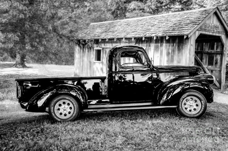 old black chevy truck