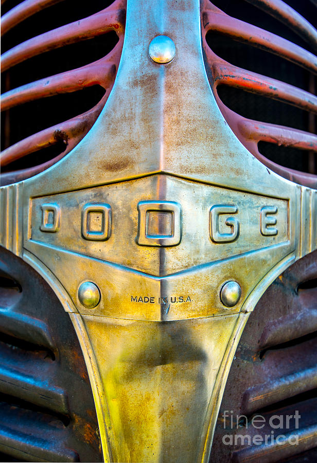 Truck Photograph - 1940s Dodge Truck Grill Detail by Gary Whitton